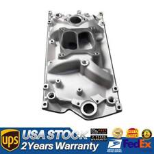 For Chevy Small Block Vortec V8 5.7L/350 Carbureted Dual Plane Intake Manifold picture
