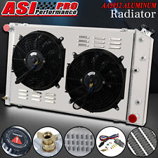 Fit Chevy 70-81 Camaro 78-87 Monte Carlo G-Body Caprice 3Row Radiator+Shroud Fan picture