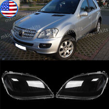 FOR 2006-2008 MERCEDES BENZ W164 ML350 ML500 PAIR HEADLIGHT LENS HEADLAMP COVER picture