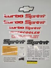 Chevy sprint turbo decals and emblems  picture