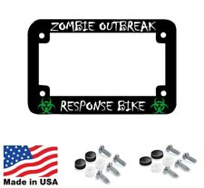 MOTORCYCLE ZOMBIE OUTBREAK RESPONSE BIKE  Motorcycle License Plate Frame picture