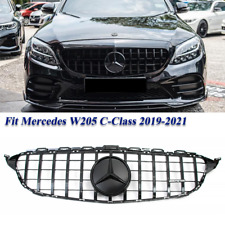  Front Grille W/3D Emblem For Mercedes Benz C300 C43 AMG W205 2019 2020 2021 picture
