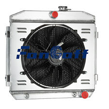 3 Row Radiator Shroud Fan Fit 1955-57 Chevy Bel Air One-Fifty Two-Ten 4.3L/4.6L picture