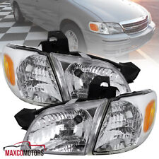 Headlights+Corner Lamps Fits 1997-2005 Chevy Venture Silhouette Montana Clear picture