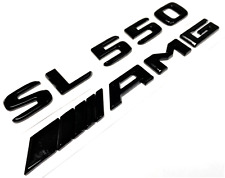 #2 SL550+AMG BLACK FIT MERCEDES REAR TRUNK EMBLEM BADGE NAMEPLATE DECAL NUMBERS picture