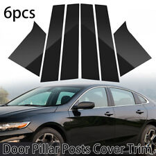 For 2016-2021 Chevrolet Malibu Gloss Black Windows Pillar Posts Door Trim Covers picture