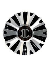 2 Crave Wheels Silver / Gloss Black Wheel Rim Center Cap # 106-CAP-B (1 CAP) picture