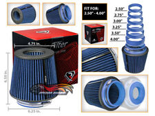 Cold Air Intake Dry Filter Universal Round BLUE For A1/A3/A4/A5/A6/A7/A8/Quattro picture