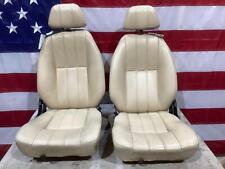 TVR Chimaera Left & Right Pair of OEM Manual Adjust Leather Seats (Tan/Beige) picture