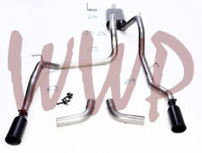 Dual Stainless Exhaust System /w Black Tips 06-08 Dodge Ram 1500 5.7L Hemi Truck picture