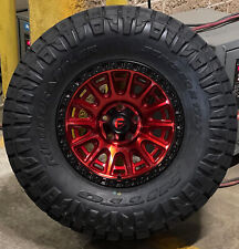 5 17x9 Fuel D834 Cycle Red Wheels 35