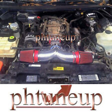 RED 1994-1996 BUICK ROADMASTER 4.3 4.3L 5.7 5.7L DUAL AIR INTAKE KIT + 2 FILTERS picture