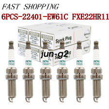 Set of 6 22401-EW61C FXE22HR11 Denso Spark Plugs For Nissan Infiniti  OEM New picture