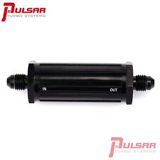 Pulsar In Line Oil Filter, Fitting Size -4AN, 80 Micron Filter inside picture