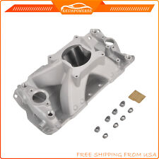 Single Plane Intake Manifold Aluminum For 1957-95 Small Block Chevy SBC 350 400 picture