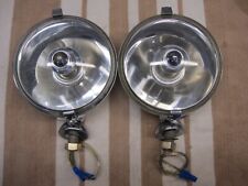 LUCAS SLD576 SPOTLIGHT PAIR, ORIGINAL VINTAGE, GREAT CONDITION, NEW WIRE & BULBS picture