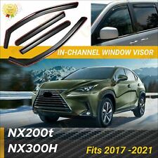 Fits Lexus NX200t 300H 2017-2021 In-Channel Vent Window Visors Guard Deflectors picture