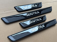 Accessories For Nissan Sentra Car Door Sill Protector Scuff Plate Guard X4 Black picture