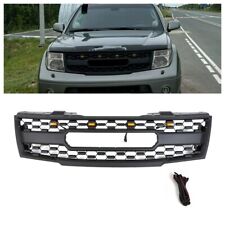 Black Front Grille Fits For  2005-2008 Nissan Frontier 05-07 Pathfinder W/Light picture