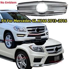 Chrome&Black Front Grille Grill Fits Mercedes GL X166 GL450 GL550 GL350 2013-16 picture