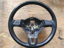 VW POLO STEERING WHEEL LEATHER CIRCULAR CENTER WITH CONTROL TYPE 6R0419091F picture