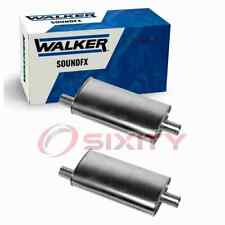 2 pc Walker SoundFX Exhaust Mufflers for 1970 Ford Falcon 5.8L 7.0L V8 hq picture
