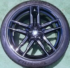 Factory BMW M5 M8 Wheels Tires TPMS OEM 810M Genuine Black 20 inch Michelin Set picture