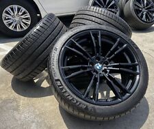 BMW M5 COMPETITION WHEELS RIMS TIRES OEM STOCK BLACK M 2022 FACTORY F90 706M picture