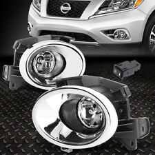 FOR 13-16 NISSAN PATHFINDER CLEAR LENS BUMPER FOG LIGHT LAMPS W/BEZEL+SWITCH picture