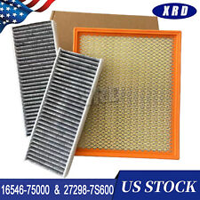 NEW Engine & Carbon Cabin Air Filter For 2005-2019 Frontier Patherinfder xTerra picture