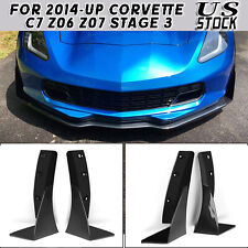 Front Side Splitter Extension Winglets for Corvette C7 Z06 Z07 Stage 3 2014-Up picture