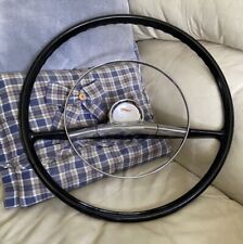 1957 Chevy Chevrolet For Bel Air or 210 Original Steering Wheel 18” Black Chrome picture