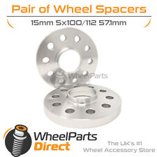 Wheel Spacers (2) 5x100/112 57.1 15mm for VW Golf R32 [Mk5] 05-10 picture