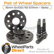 Wheel Spacers (2) & Bolts 15mm for VW Golf R32 [Mk5] 05-10 On Original Wheels picture