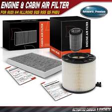 Engine & Activated Carbon Cabin Air Filter for Audi A4 allroad A5 Quattro Q5 RS5 picture