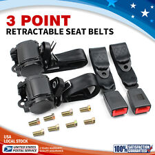 For Chevrolet Colorado 1998-2019 Pair Universal 3 Point Retractable Seat Belts picture