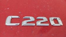 Mercedes W202 C220 sedan rear deck lid C220 PLASTIC OEM Emblem Genuine, C220 picture