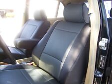 FOR 1986-91 MERCEDES BENZ 500 SEC IGGEE S.LEATHER CUSTOM FIT 2 FRONT SEAT COVERS picture