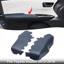 Fits Toyota Avalon 2013-2018 Vinyl Leather Armrest Door Panel Cover Dark Gray picture