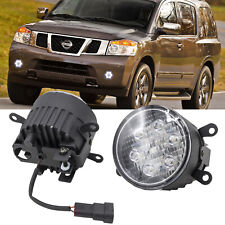 For Nissan Armada 2008-2019 Clear Lens LH+RH LED DRL Fog Light 2PCS picture
