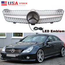 Front Grille Grill & LED Emblem For Mercedes W219 CLS350 CLS500 CLS550 2009-2011 picture