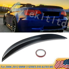 FOR 07-13 BMW E93 335i 328i M3 CONVERTIBLE DUCKBILL TRUNK SPOILER PAINTED BLACK picture