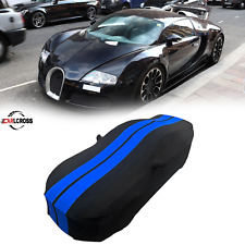 For Bugatti Veyron Indoor Car Cover Satin Stretch  Blue/Black dustproof A+ picture