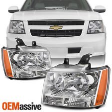 Fit 2007-2014 Suburban Tahoe Avalanche Headlights Lights 07 08 09 10 11 12 13 14 picture