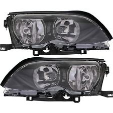 Headlight Set For 2002-05 BMW 325i 325xi 320i 330i 330xi Halogen With Bulbs Pair picture