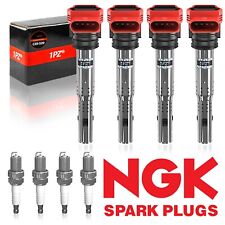 Ignition Coil NGK Spark Plug For Audi TT A4 A5 VW Golf Jetta GTI 2.0L 2.0T UF529 picture