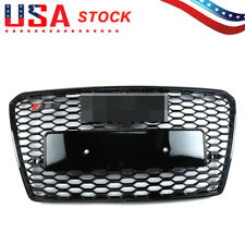 HONEYCOMB SPORT MESH RS7 STYLE HEX GRILLE GRILL BLACK FOR 12-15 AUDI A7/S7 C7 picture