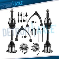 Front CV Axles Wheel Hubs Control Arms Suspension Kit for Yukon XL Sierra 1500 picture