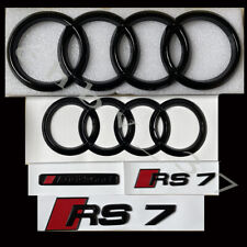 Audi RS7 Gloss Black Full Badges Package OEM Exclusive Pack For Audi RS7 S7 4K picture