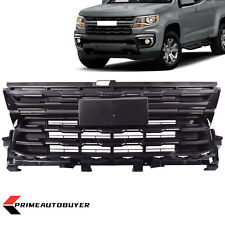 Fits Chevrolet Colorado 2021-2022 Front Upper Grille With Gloss Black Trim picture